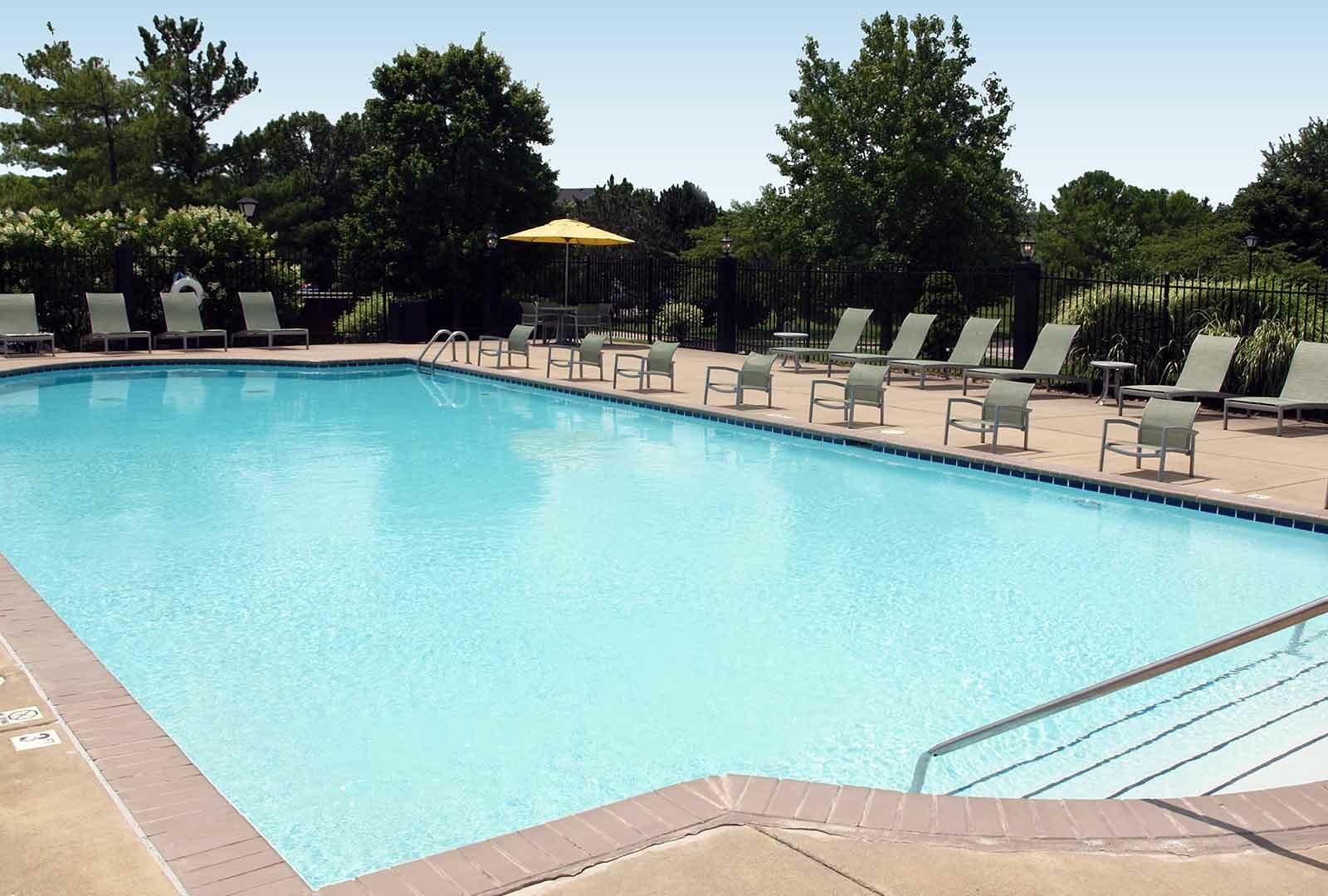 Apartment pool at Emerald Lakes.