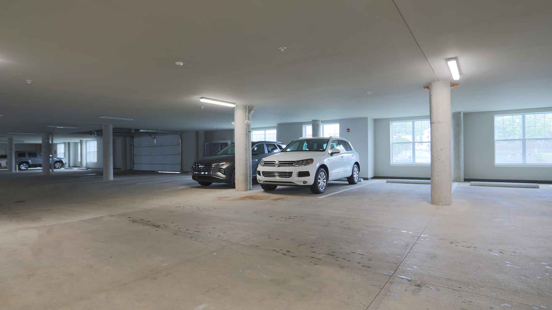 In-building parking at Rialto on Hurstbourne.