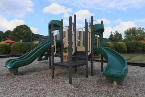 Small outdoor playground area.
