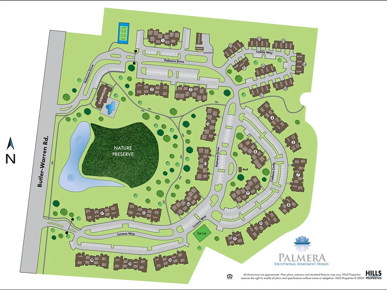 Palmera apartment complex map