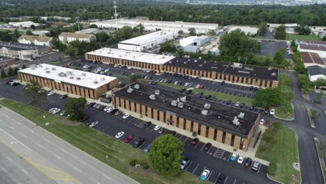 Aerial view of Reed Hartman Business Park.