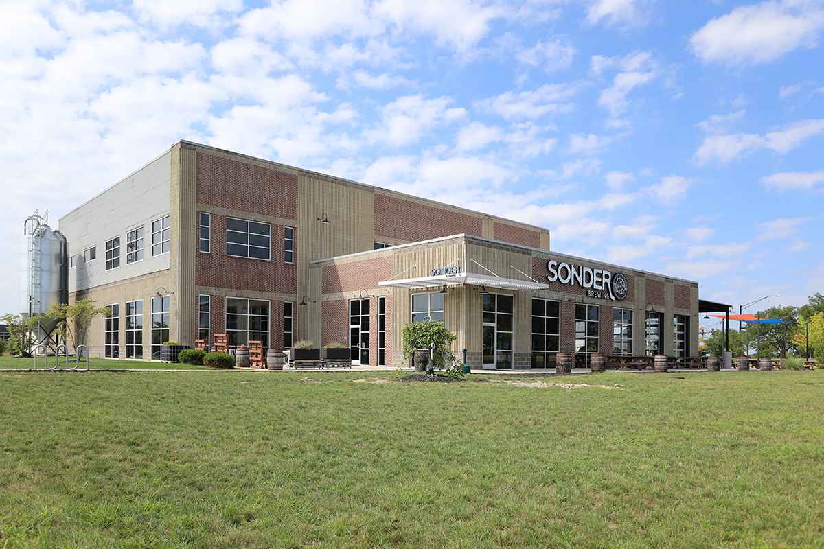 A large Sonder Brewing building.