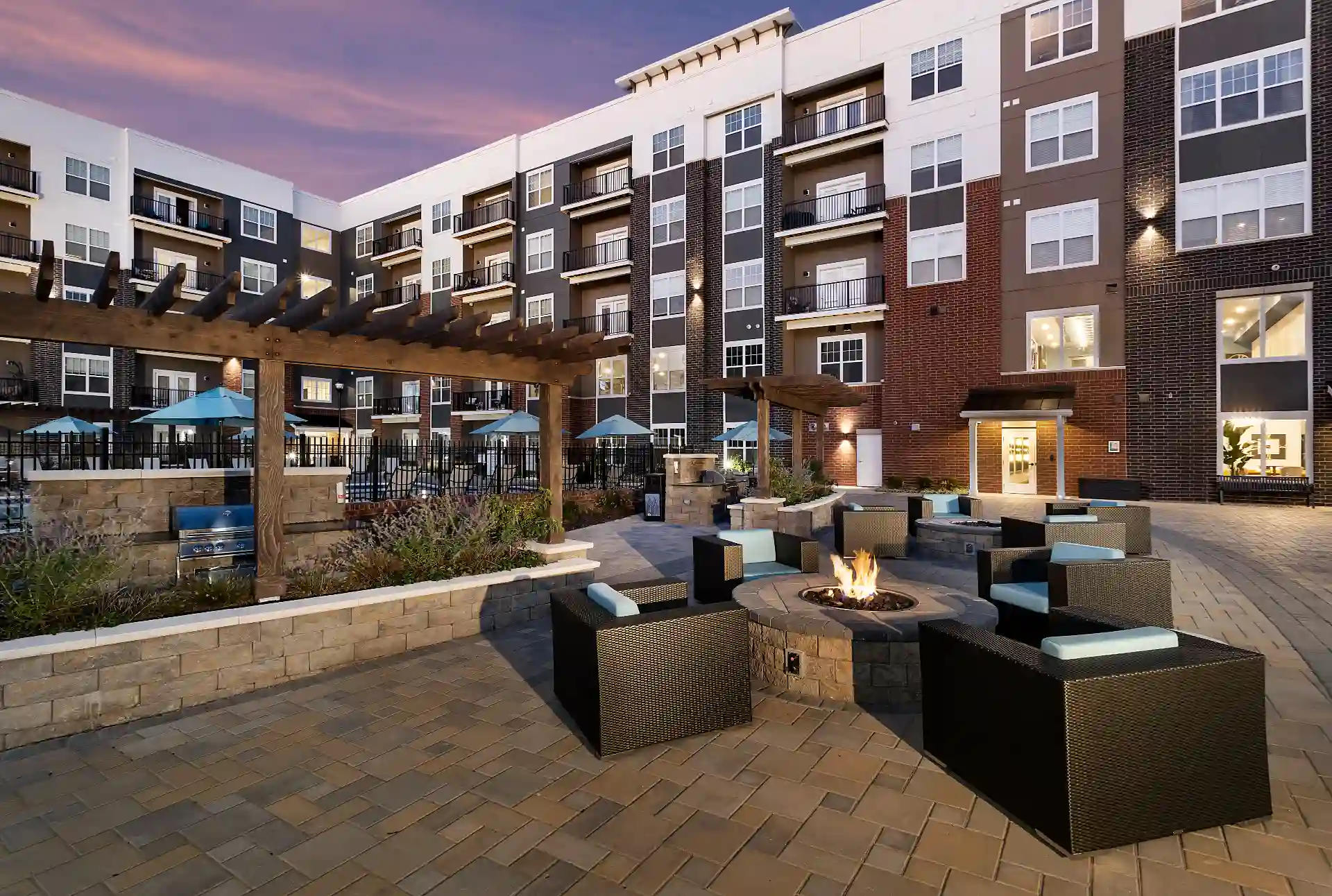 West Chester Apartments with Pool & Fitness Center Clocktower