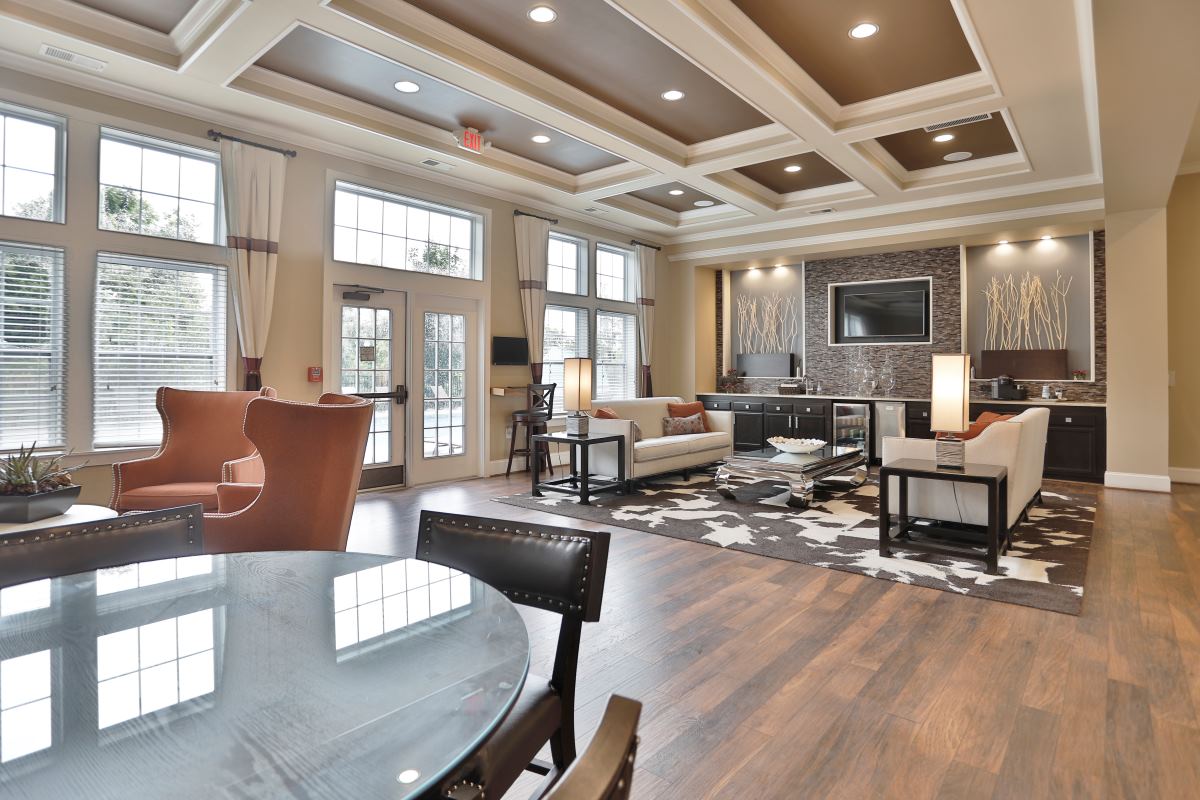 An interior view of Brinley Place's clubhouse.