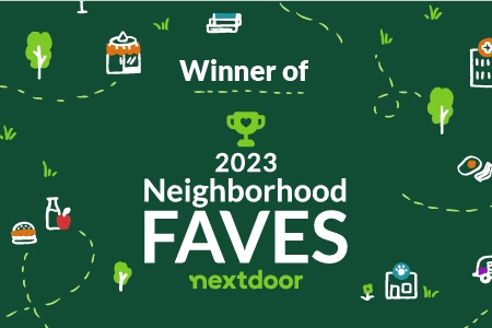 2023 Neighborhood Faves Award banner