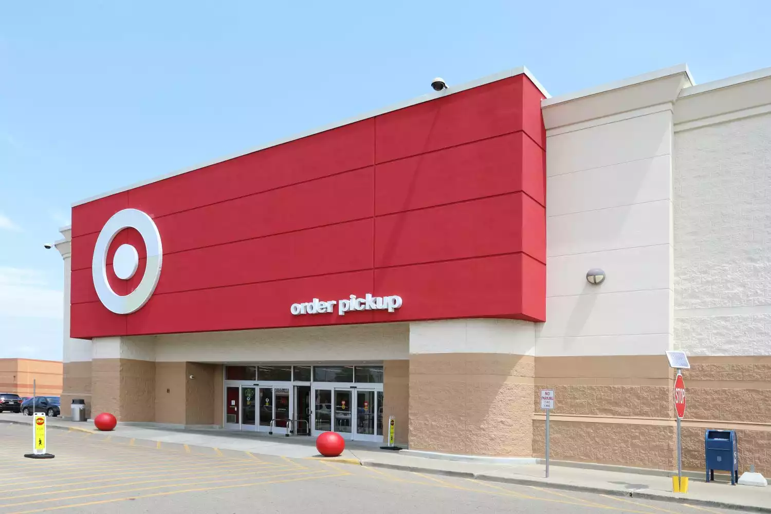 The facade of a local shopping option, central to residents of Brinley Place in Fairborn, Ohio.