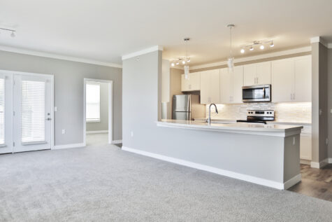 Element Oakwood 2-Bedroom Open-Concept Living Area