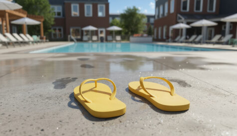 Relay 129 in Liberty Township Sundeck with swimming pool