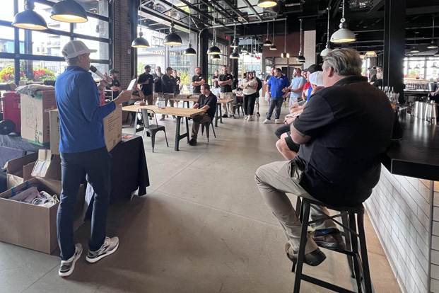 The HILLS Properties team provides recognition at the 2025 Maintenance Appreciation Event at Pins Mechanical Co.