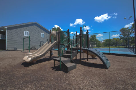 Fun filled playground at Island Club Apartments near the community amenities in Deerfield Township, Ohio.
