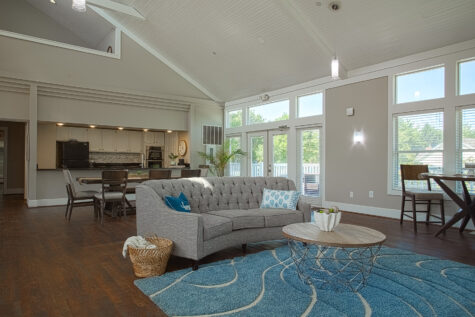 Resident clubhouse at Island Club Apartments in Deerfield Township, Ohio, designed for community events, casual gatherings, and everyday enjoyment.